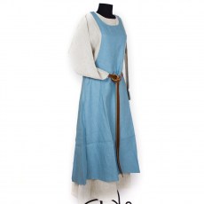 Medieval dress "Hella" in light blue linen