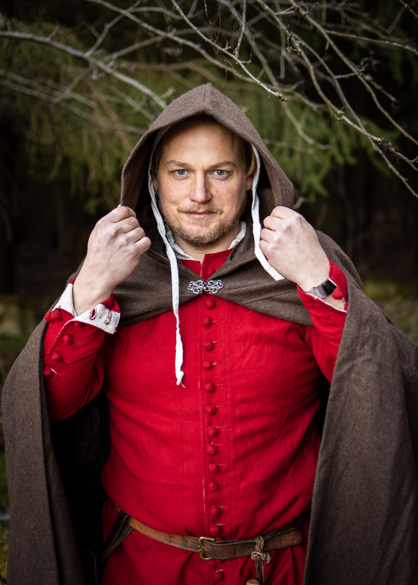 Medieval cloak in wool