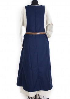 Medieval dress "Hella" in dark blue twill wool