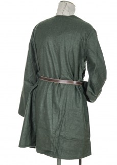 Viking coat in green wool